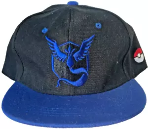 Sombrero/Gorra Pokeman Go Team Azul Místico Snapback Negro Bordado - Imagen 1 de 5