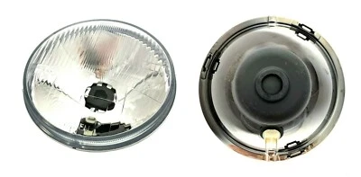 2x Scheinwerfer H4 Rund ø178 Abblendlicht Fernlicht Positionslicht m. Glühbirnen - Bild 1 von 4