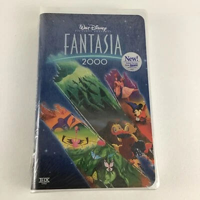 Walt Disney Fantasia 2000 Movie VHS Tape Animated Film Booklet Vintage Sealed Foto 1 de 4
