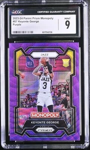 Keyonte George 2023-24 Panini Prizm Monopoly Purple Wave Rookie #87 CGC 9 MINT - Picture 1 of 2