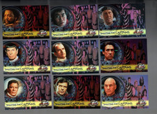 SKYBOX STAR TREK CINEMA 2000 SALUTING THE CAPTAINS 9-CARD TRIBUTE SET (SC1-SC9)