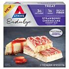 Atkins Endulge Treat Strawberry Cheesecake Dessert Bar 6 Ounce 5 Bars