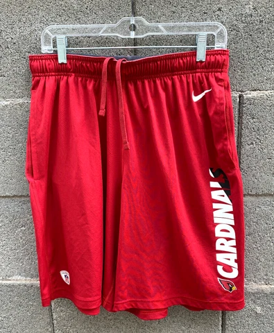 Arizona Cardinals Nike NFL Training Apparel Dri-Fit Athletic Shorts Men's L Red Cover