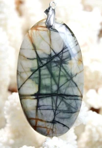 Jaspis Picasso 111 Karat - Anhänger Cabochon Stein Natürliche - USA AH60 - Bild 1 von 2