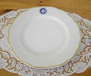 Plato vintage Syracuse China Restaurant VTS borde dorado 9 3/4" ~ - Imagen 1 de 5