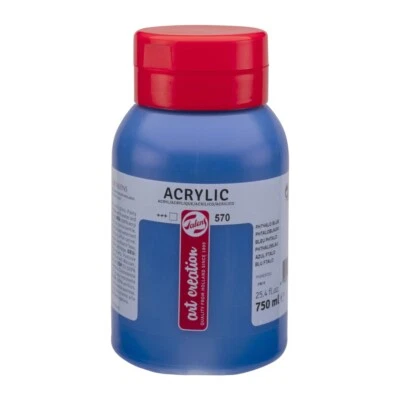 (10,60€/L) Art Creation 570 phtaloblau Royal Talens Acrylfarbe 750 ml