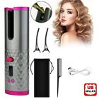 USB Cordless Automatic Rotating Hair Curler Hair Waver Curling Iron Styling Tool photo