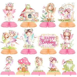 13 PCS Fairy Party Honeycomb Centerpieces for Birthday Baby Shower Table Decor - Picture 1 of 9