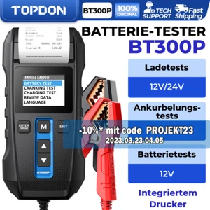 Tester batteria auto TOPDON BT300P tester tester con stampante integrata 12V/24V - Foto 1 di 12