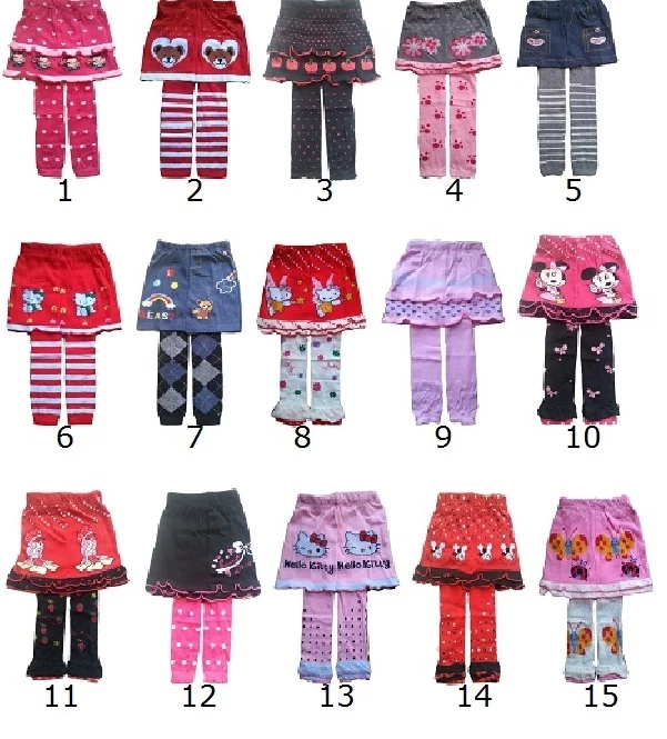 Kids baby toddler girls skirt with leggings1 2 3 years outfit children clothing — 第 1/1 张图片