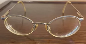 Laura Ashley SAMANTHA SILVER/GOLD 48-19-135 Half Rim Eyeglasses Frame only - Picture 1 of 8