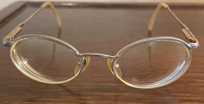 Marco de gafas Laura Ashley SAMANTHA PLATA/ORO 48-19-135 medio borde solamente Foto 1 de 4