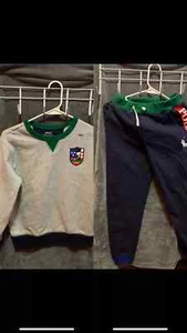 Polo Ralph Lauren Sweater Set Youth Boys Large Grey Long Sleeve Pants Included - Picture 1 of 16
