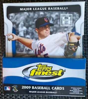 2009 Topps Finest Baseball Sealed Hobby Box - USPS Priority Shipping - Изображение 1 из 2