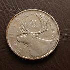1947 ML Canada 25 cents (Qg8) George VI pièce quart argent 25 cents