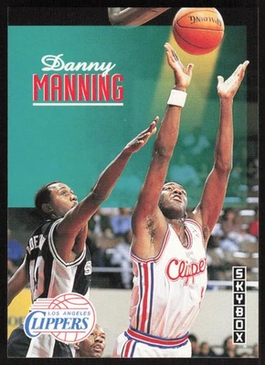 Tarjeta de baloncesto SkyBox Danny Manning 1992-93 #107 - Los Angeles Clippers Foto 1 de 2