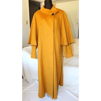 Abrigo de Colección Años 70 Loring Forstmann Mezcla de Lana 2X Capa Mostaza Dinero Antiguo Goblincore Foto 1 de 4