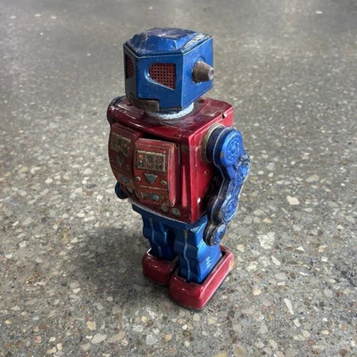 Vintage 1969 Horikawa Apollo 2000 Tin Litho Robot Toy 10.5" Made Japan Batt Op - Image 1 of 4