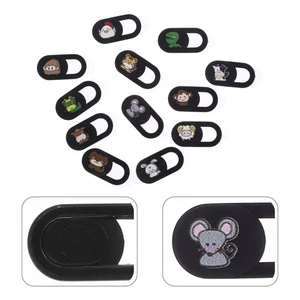 12 Pcs Sichtschutz Cartoon-Webcam-Abdeckung Laptop-Kamera-Abdeckfolie - Afbeelding 1 van 12