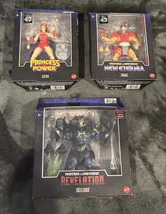 Masters Of The Universe Masterverse set of 3 Figures Skelegod, Catra & Zodac NEW - Foto 1 di 7