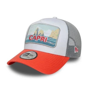 Gorra New Era Summer Capri Naranja 9FORTY A-Frame Trucker Snapback - Imagen 1 de 5