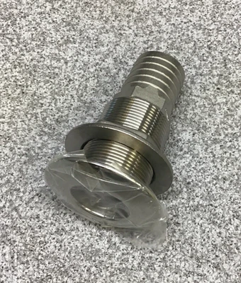 Stainless steel Attwood 66551-3 2” Hole Thru-Hull Fitting - Image 1 of 4