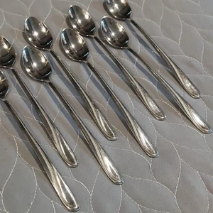 Iced Tea Sundae Ice Cream Spoons Imperial Stainless Flatware USA Lot of 8 - Picture 1 of 10