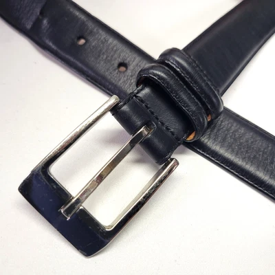 Vestido Polo Ralph Lauren Cinturón 42 Cuero Italiano Negro 2110245-001 Foto 1 de 4