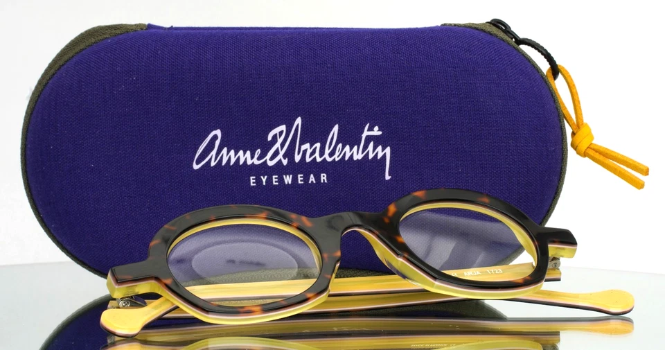 ANNE ET VALENTIN Anja 1723 Tortoise Womens Oval Eyeglasses 40-24-147 B:35 - Image 1 of 4
