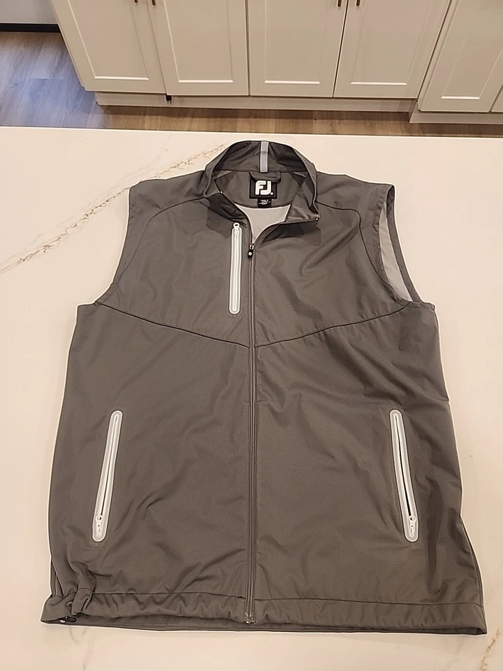 Chaleco FootJoy Golf 1/4 Cremallera Hombres L Gris Rendimiento Pullover  Foto 1 de 4