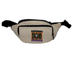 World POG Federation Genuine Fanny Pack Vintage 90s Rare Adjustable Belt Zippers - Foto 1 di 17
