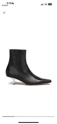 Botines MARNI de cuero negro talla 38 europeos — ¡Nuevos en caja! Foto 1 de 4