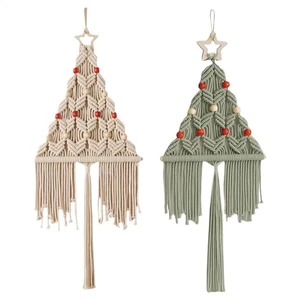 2 Pcs Bohemian Macrame Tapestry Woven Wall Hanging Tapestry Macrame Art Decor - Picture 1 of 12