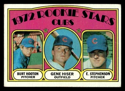 1972 Topps Chicago Cubs Rookies (Burt Hooton / Hiser / Stephenson) #61 - Image 1 of 2