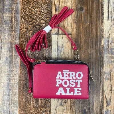 Bolso Cartera Aeropostale Para Mujer Rosa Blanco Bandolera Cremallera Foto 1 de 4