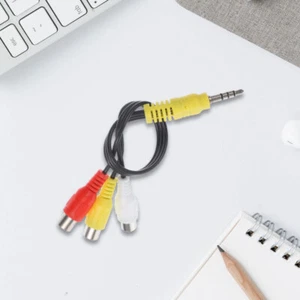 3Pcs AV Connecting Cord Multi-use AV Cord Cord Audio Adapter Reusable Connect - Afbeelding 1 van 12