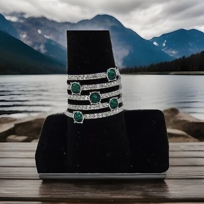 Anillo Swarovski Cristal Esmeralda 58 mm Tamaño 8.25 5184556  Foto 1 de 4