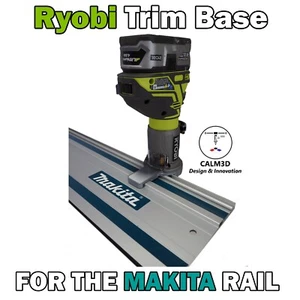 Base de Router Compatible Ryobi R18TR-0 para usar en Riel Guía Makita - INC P&P - Imagen 1 de 12