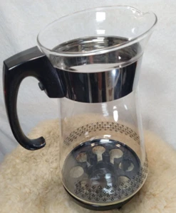 PYREX BEVERAGE SERVER 12 CUP W/ CANDLE WARMER STAND & VINTAGE ORGINAL BOX -NICE! - Picture 1 of 17