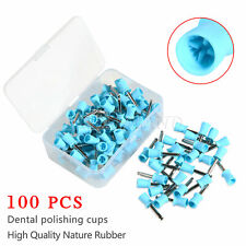 100pcs Dental Rubber Prophy Cup polishing cup Latch Type Coupe de polissage