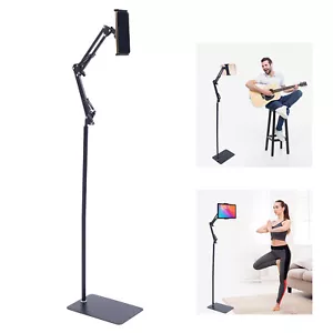 Floor-Standing Adjustable Mobile Phone Holder Tripod Stand Mount For Tablet+Clip - Picture 1 of 8