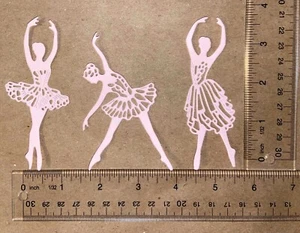 15 BAILARINAS adornos troquelados papel cartucho - Imagen 1 de 17