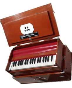 PORTABLE DOUBLE REEDS HARMONIUM 39 KEYS SAFRI 3.25 OCTAVE COMPACT FOLDING - Picture 1 of 6