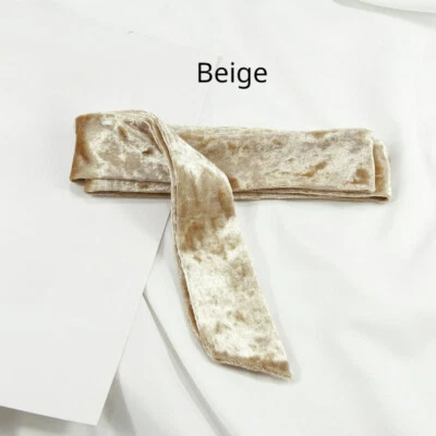 Velvet Waist Belt Sash Scarf Lace Up Ribbon Waistband for Robe Dress Shirt Women - Image 1 of 4