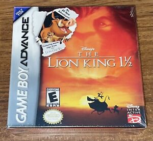 NINTENDO GAMEBOY ADVANCE - LION KING 1 1/2 Game COMPLETE New FACTORY SEALED GBA