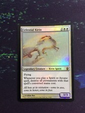 Mtg, FOIL Celestial Kirin. Saviors Of Kamigawa Foil Rare. LP