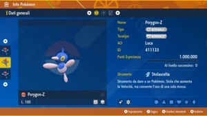 Porygon-Z Shiny 6IV Battle Ready Pokemon Scarlatto, Violetto - Scarlet, Violet - Picture 1 of 2