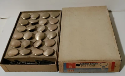 Perillas de gabinete de colección Olympic Vimcar Sales Company No. 10 (24) 2 docenas de bronce opaco Foto 1 de 4