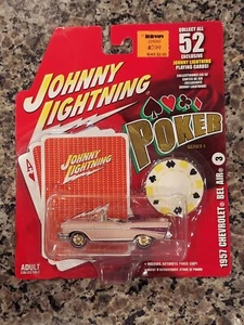 Johnny Lightning Poker Series II  1957 CHEVROLET BEL AIR 1:64 K&B Toys  - Picture 1 of 3