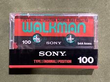 Original 1980s Sony Walkman HF-S100WM Blank Cassette Tape Unopened French Made